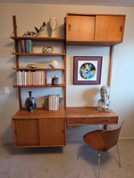 Skive Møbelfabrik 2-Bay Teak Wall Unit