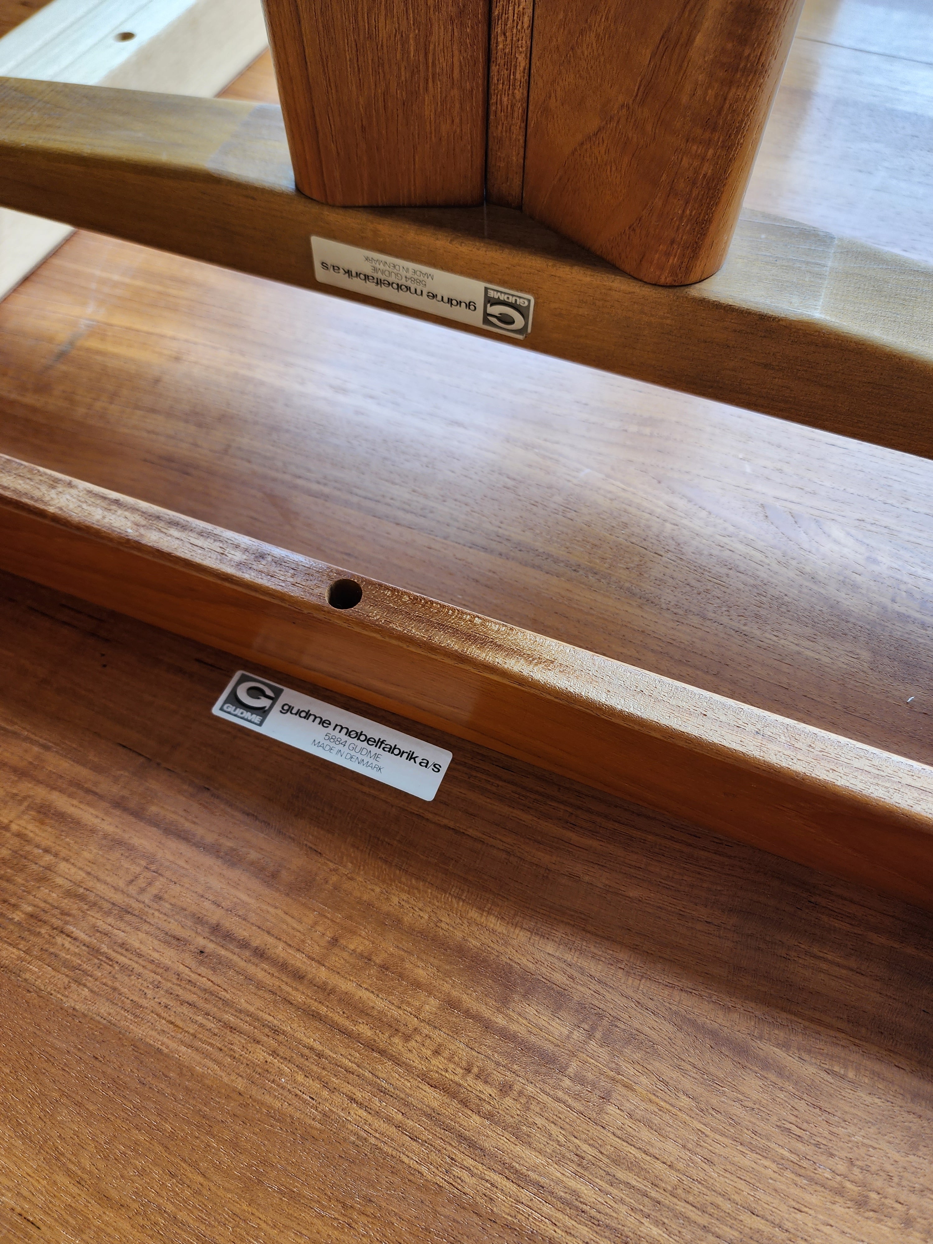 Solid Teak Oblong Danish Dining Table by Gudme