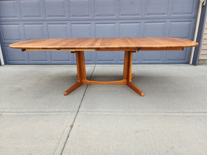 Solid Teak Oblong Danish Dining Table by Gudme