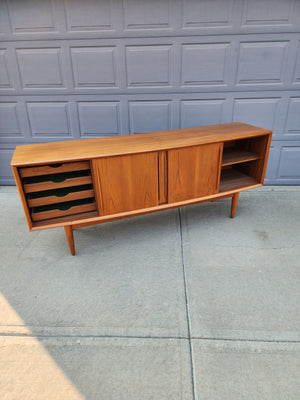 H.P Hansen Danish Teak Curved Front Sideboard