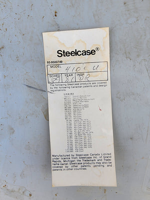 Steelcase Max-Stacker Upholstered Chairs - set of three