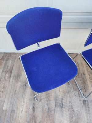 Steelcase Max-Stacker Upholstered Chairs - set of three