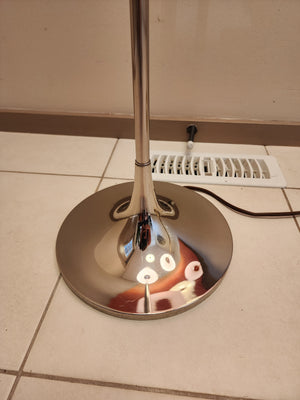 Laurel Mushroom Brass Floor Lamp
