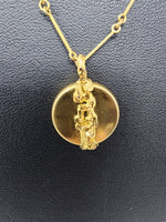 Lapponia Bjorn Weckstrom 'Semes' 14K Gold Locket Necklace