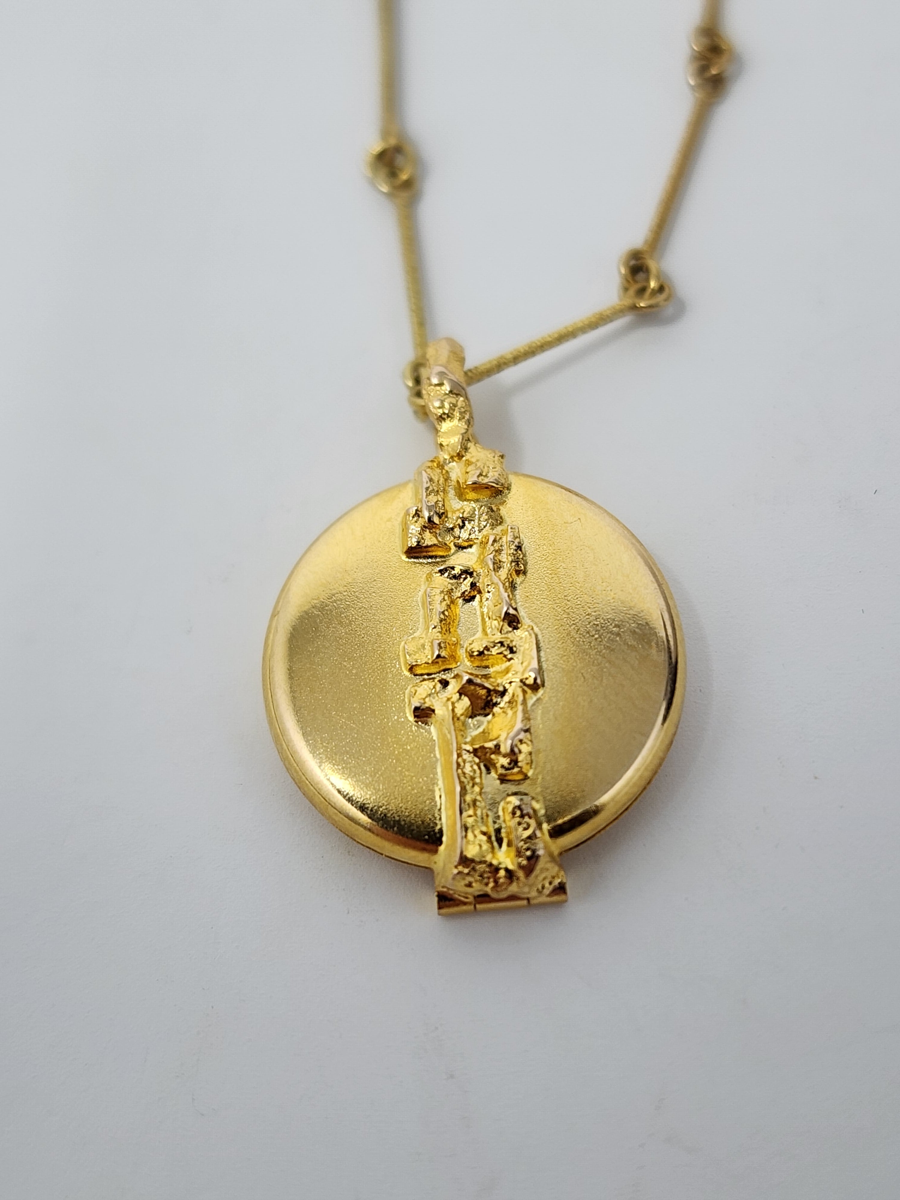 Lapponia Bjorn Weckstrom 'Semes' 14K Gold Locket Necklace