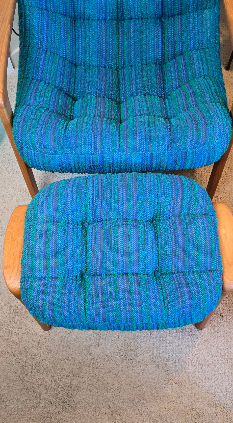 R Huber Scoop Armchair & Ottoman