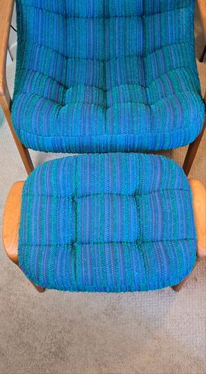 R Huber Scoop Armchair & Ottoman