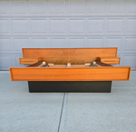 Teak Queen Bedframe w/ Floating Nightstands