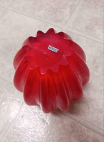 Japanese Red-Orange Glass Vase