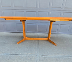 Teak Dining Table with Extension - Seats 6 to 8