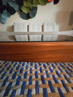 Teak & Smoked Glass Coffee Table