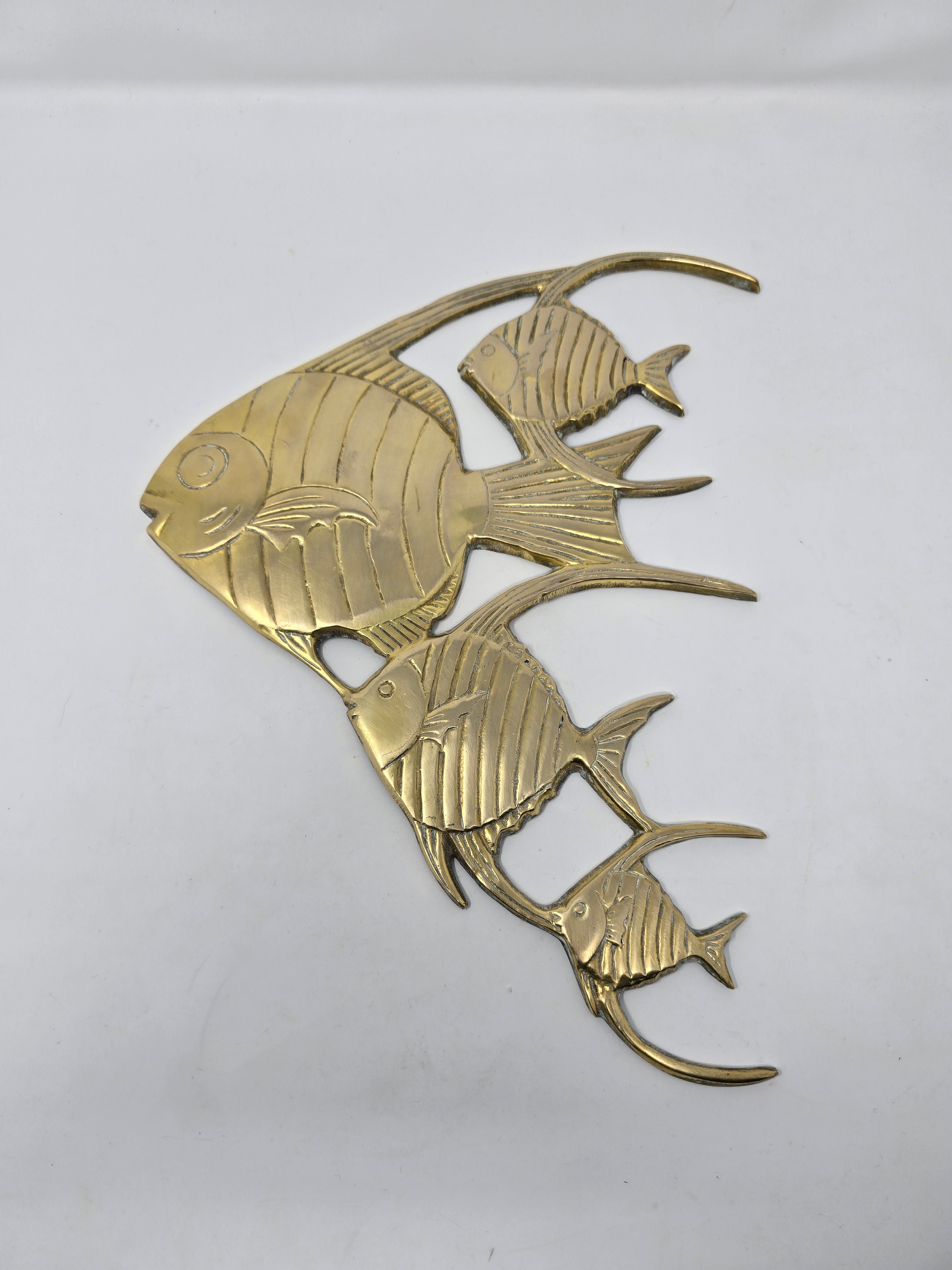 Brass Angelfish Wall Art