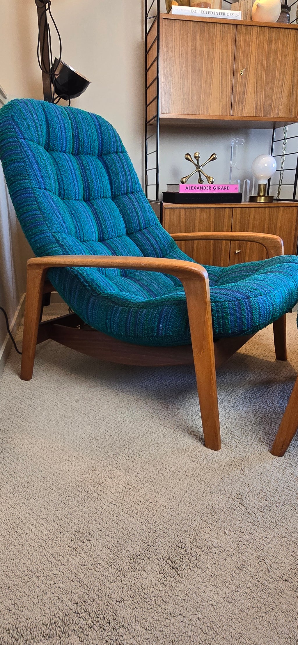 R Huber Scoop Armchair & Ottoman