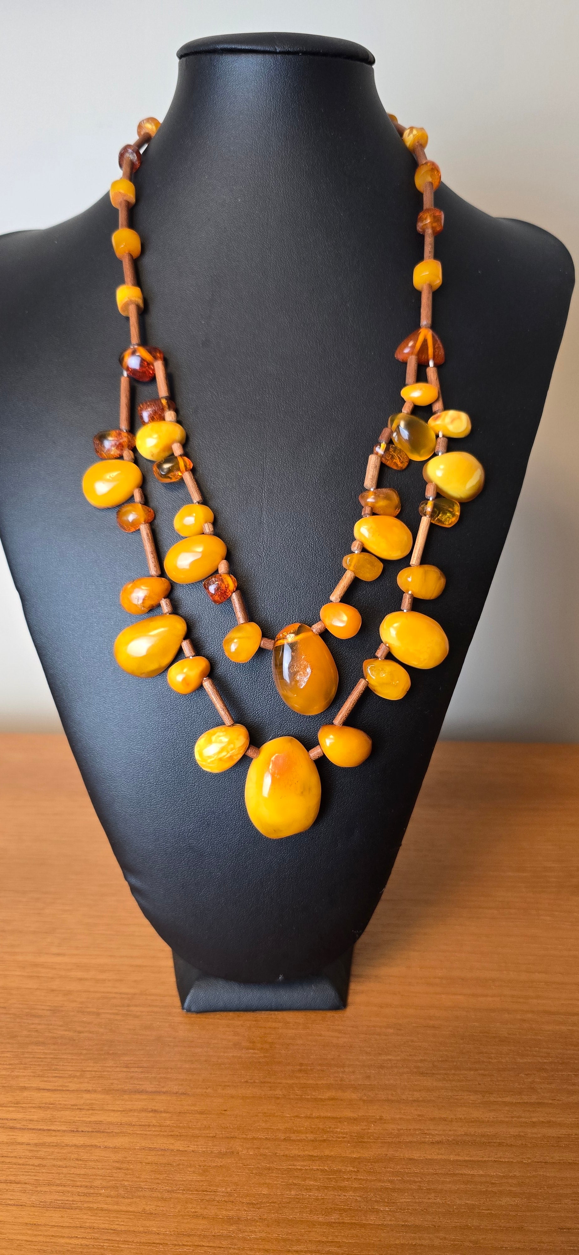 Vintage Raw Amber Necklace