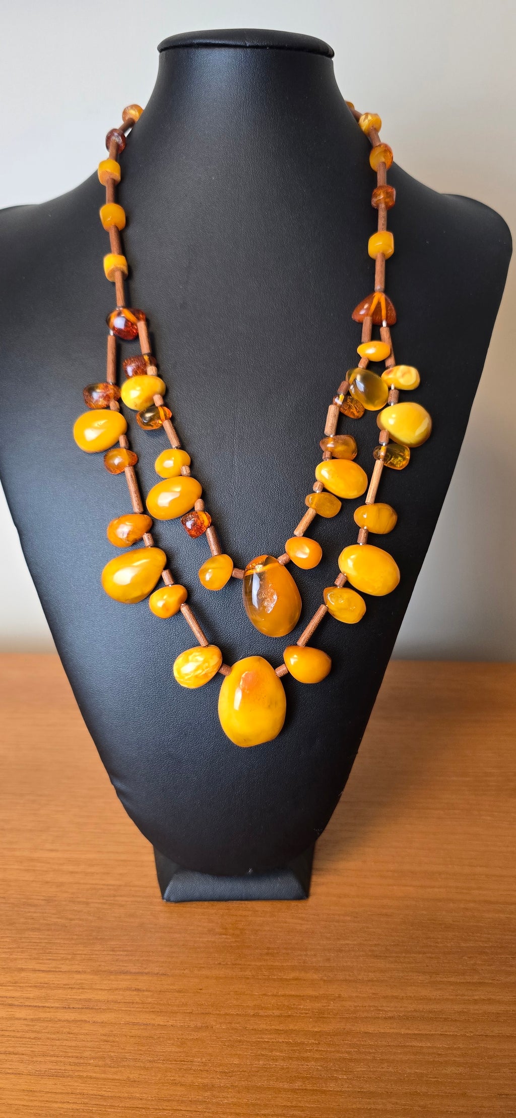 Vintage Raw Amber Necklace