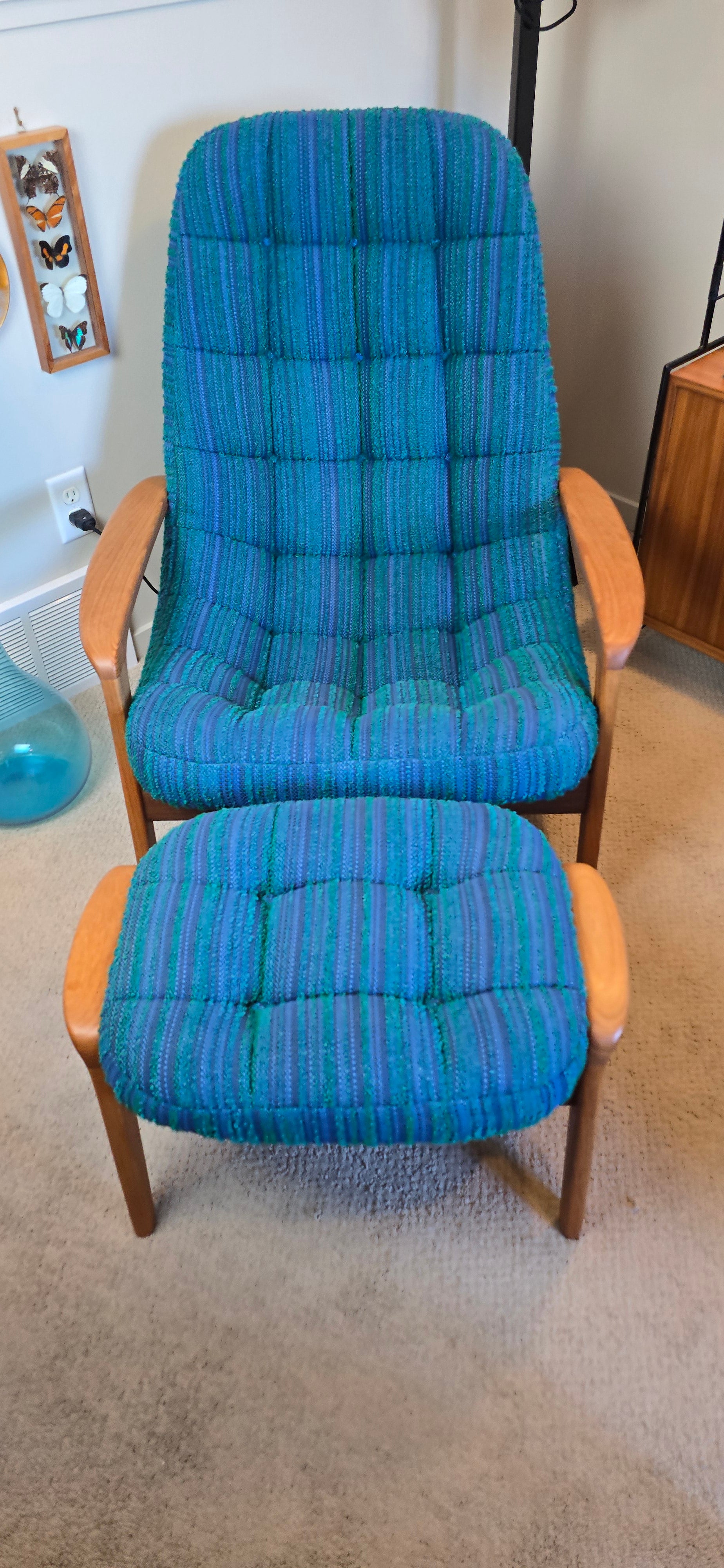 R Huber Scoop Armchair & Ottoman
