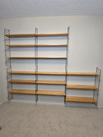 String Modular Shelf System in Black & Ash