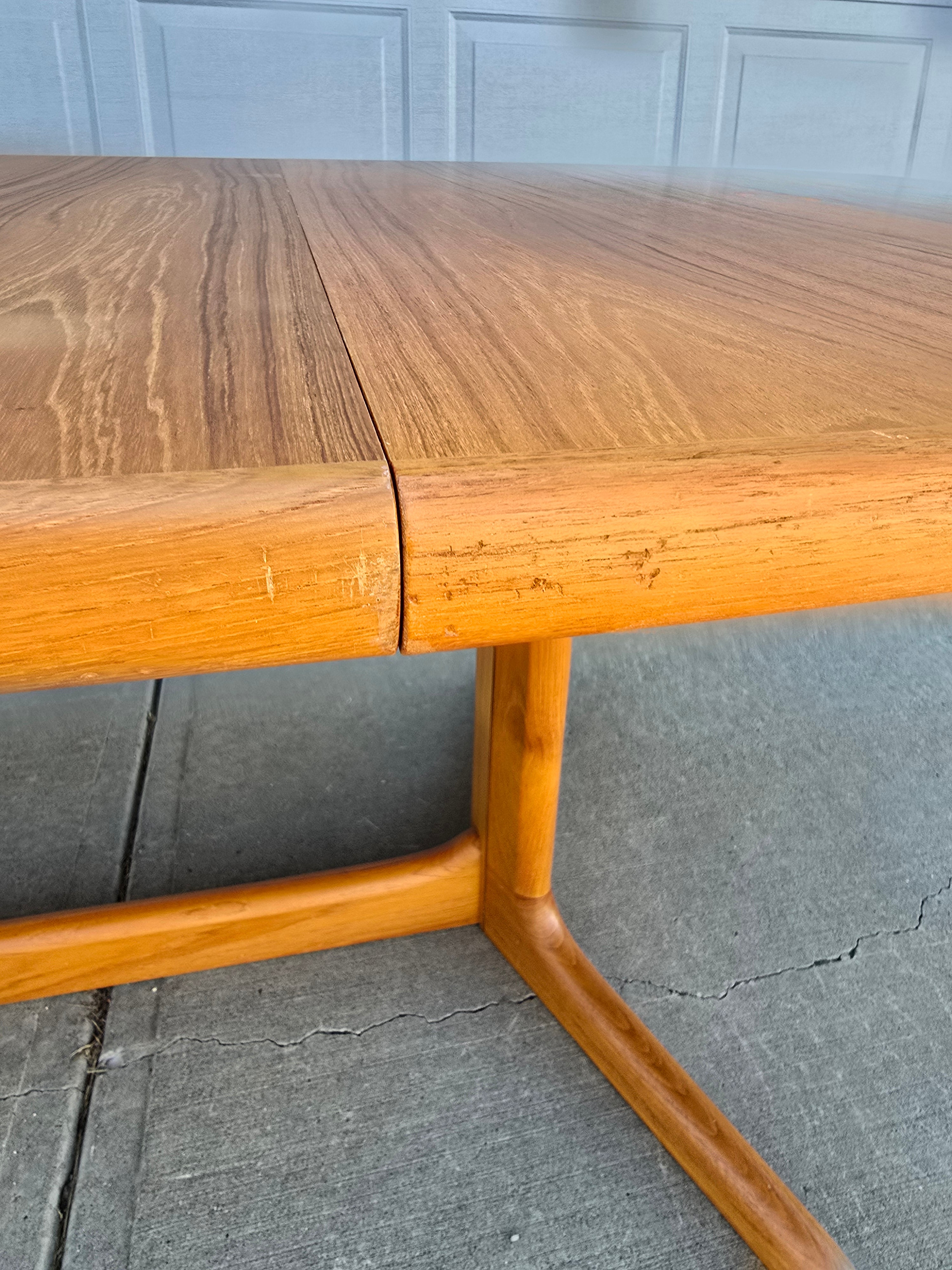 Teak Dining Table with Extension - Seats 6 to 8