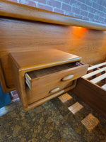 Dyrlund Teak Queen Platform Bed