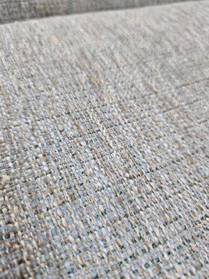 Mid Century Modern Tweed & Teak Sofa