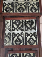 Danish Rosewood & Tile Nesting Tables