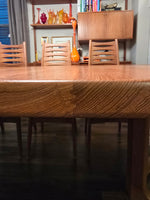 Niels Bach Danish Solid Teak Round Pedestal Dining Table