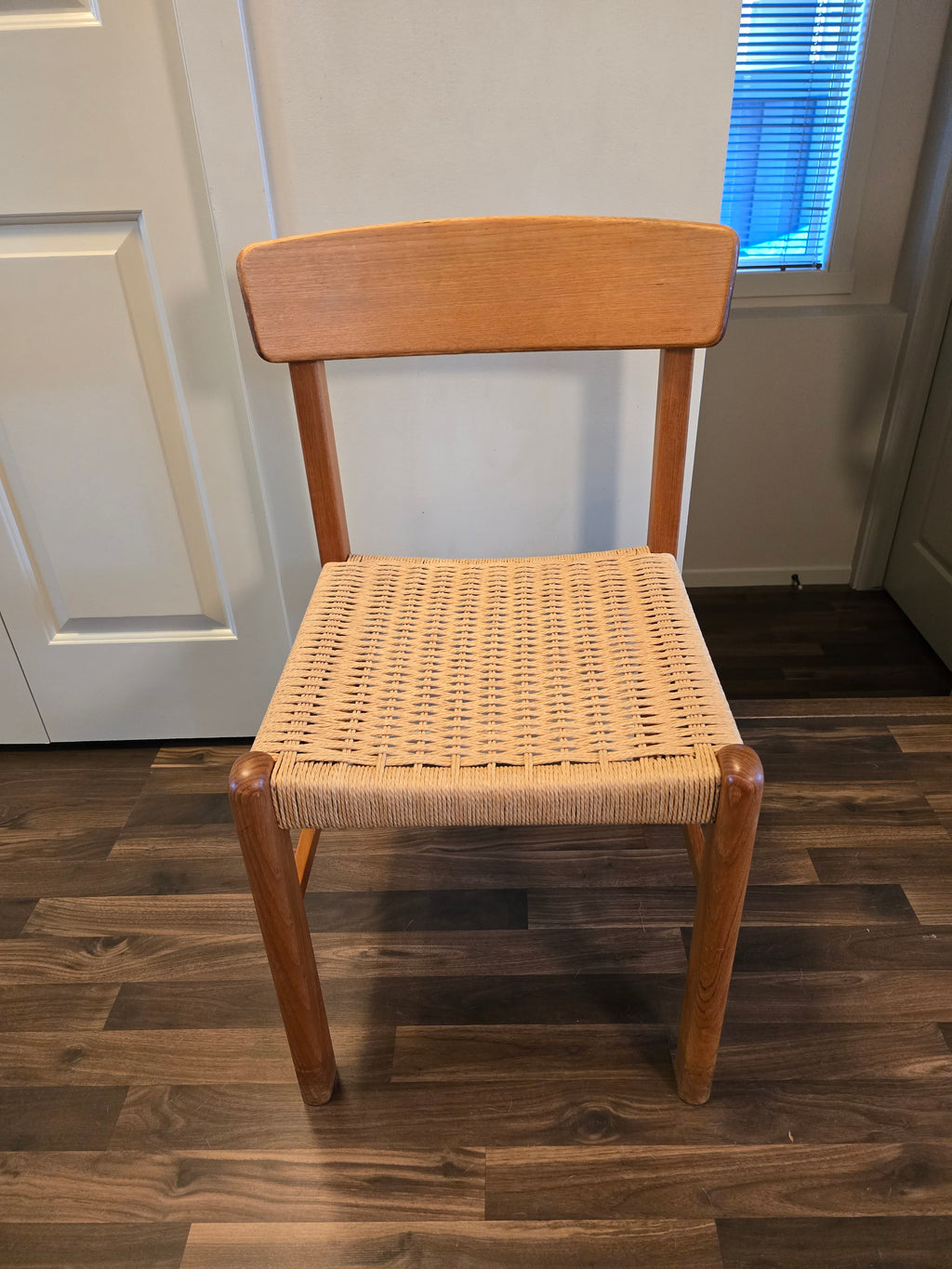 Teak & Paper cord  Chair