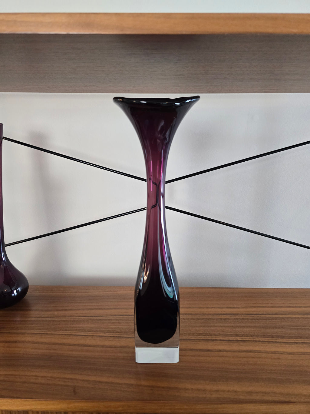 Aseda Fluted Amethyst Vase by Bo Borgstrom