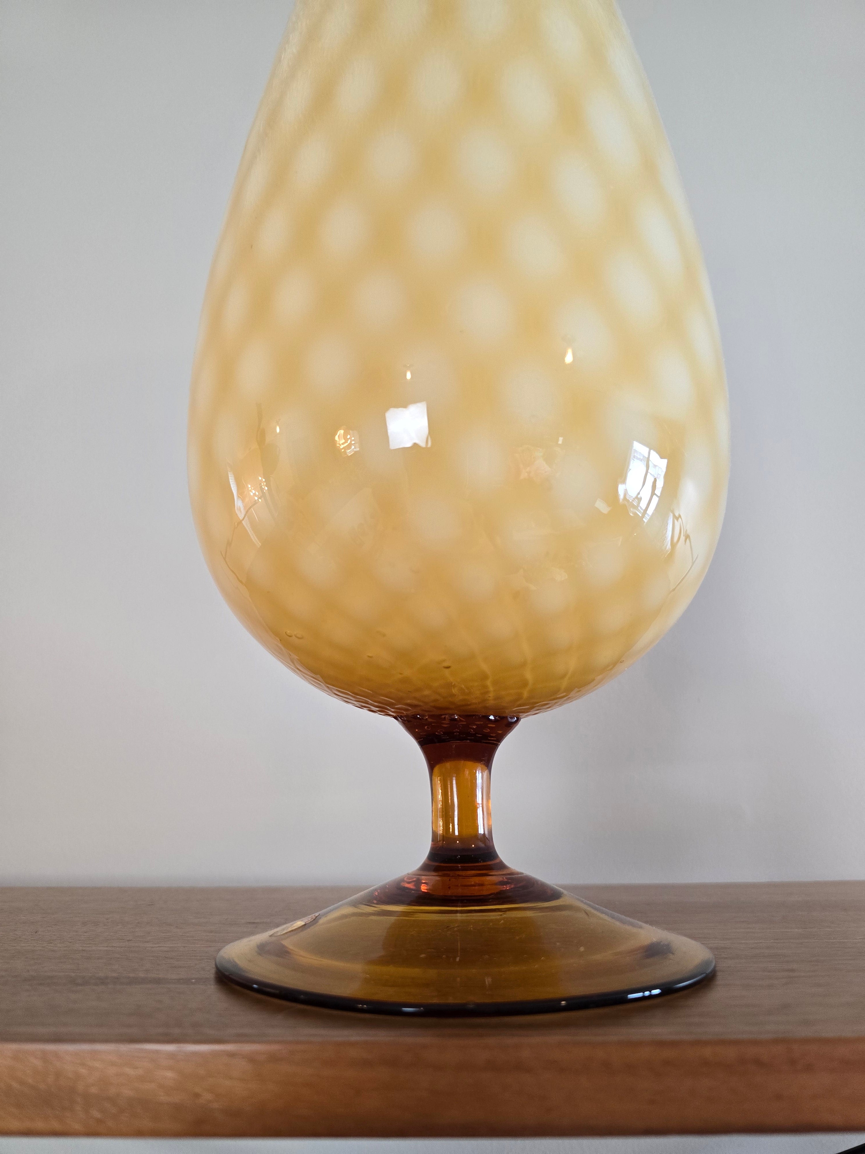 Butterscotch Quilted Cased Empoli Vase