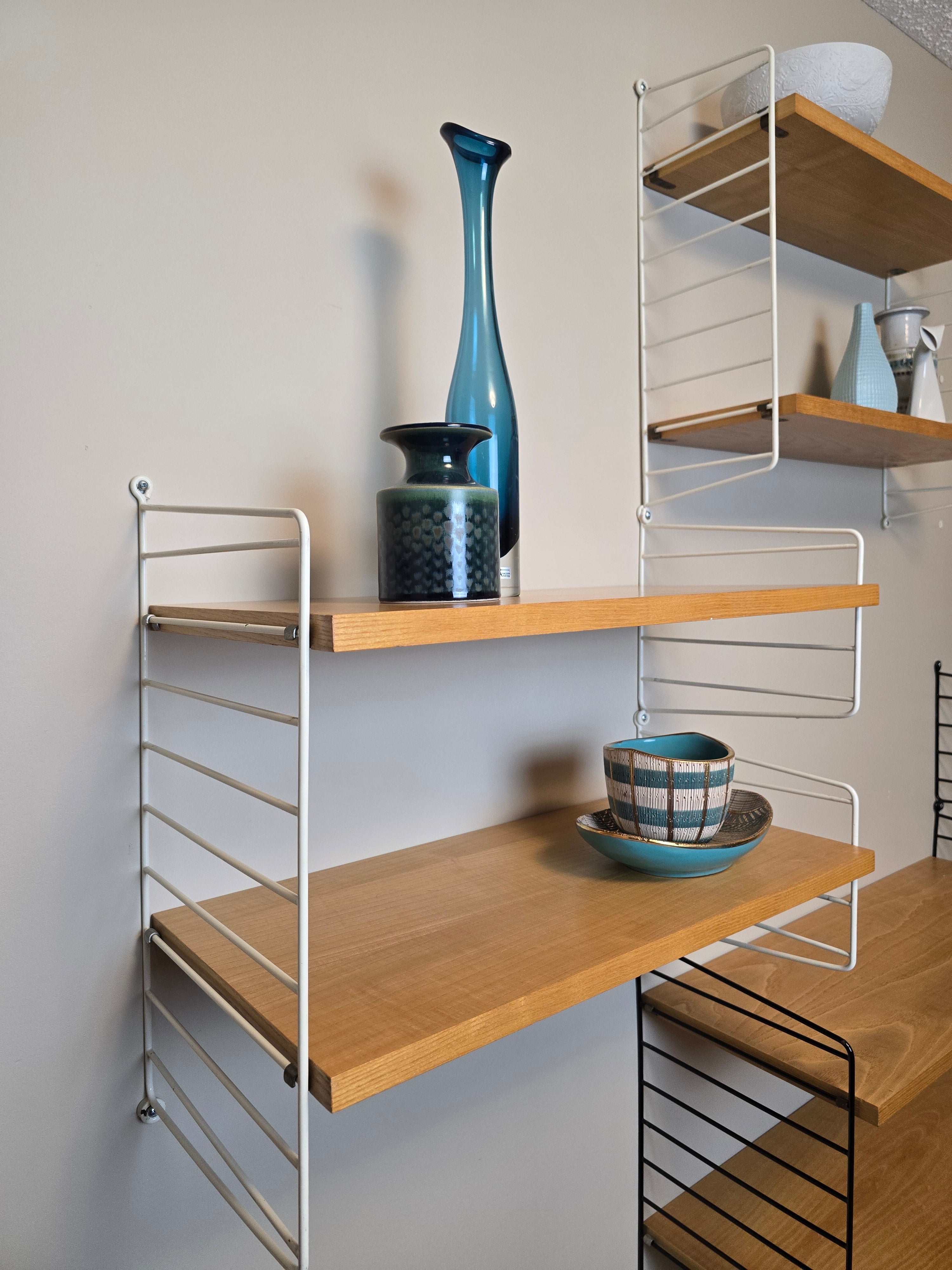 String Modular Shelf System in White & Ash