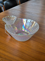 *rare* Anchor Hocking Soreno Aurora Chip & Dip