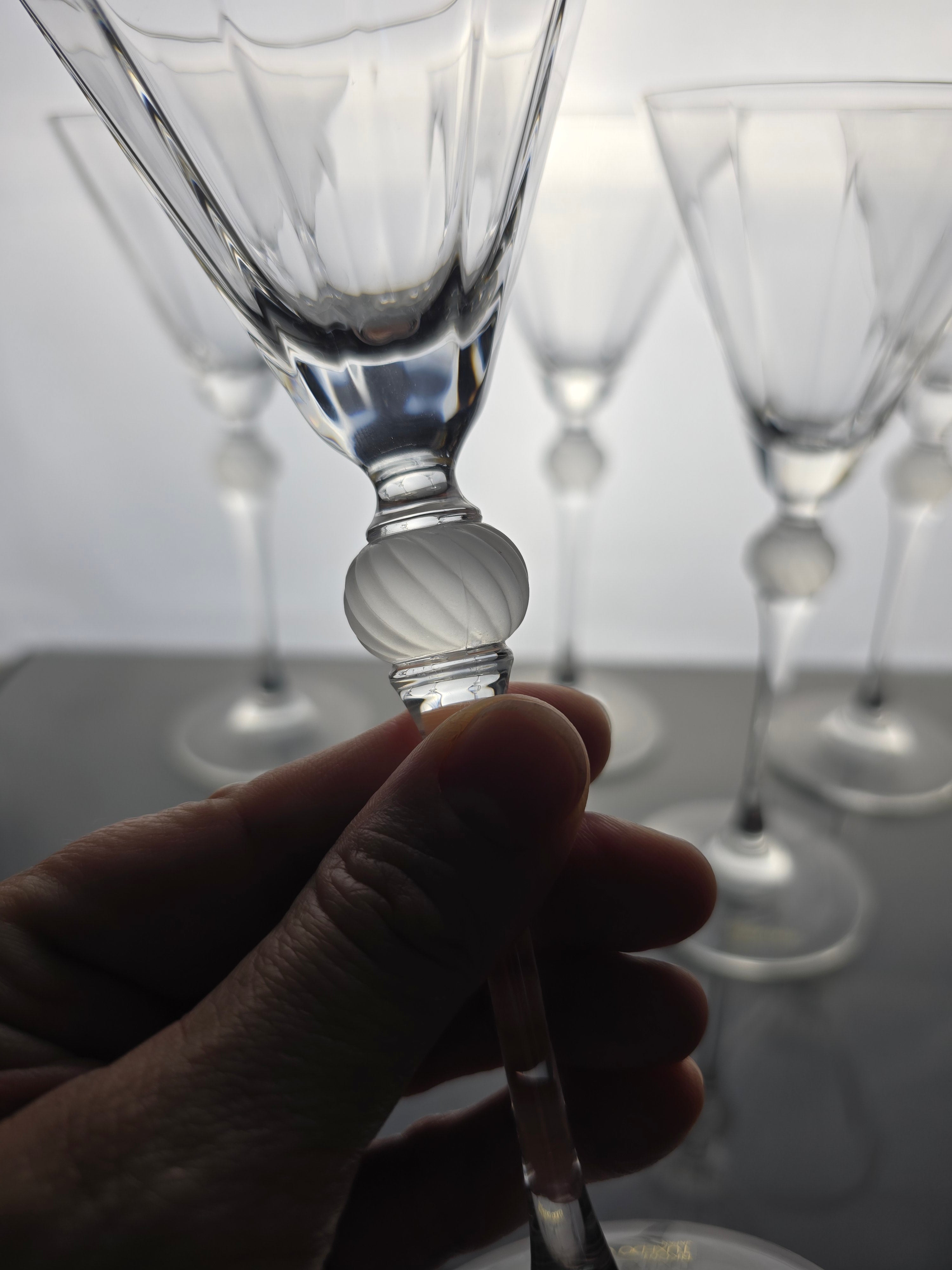 Oscar de la Renta Tuxedo Gold Goblets x5