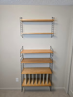 String Modular Shelf System in Black & Ash