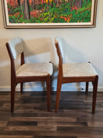 Frem Rojle Solid African Teak Dining Chairs x6