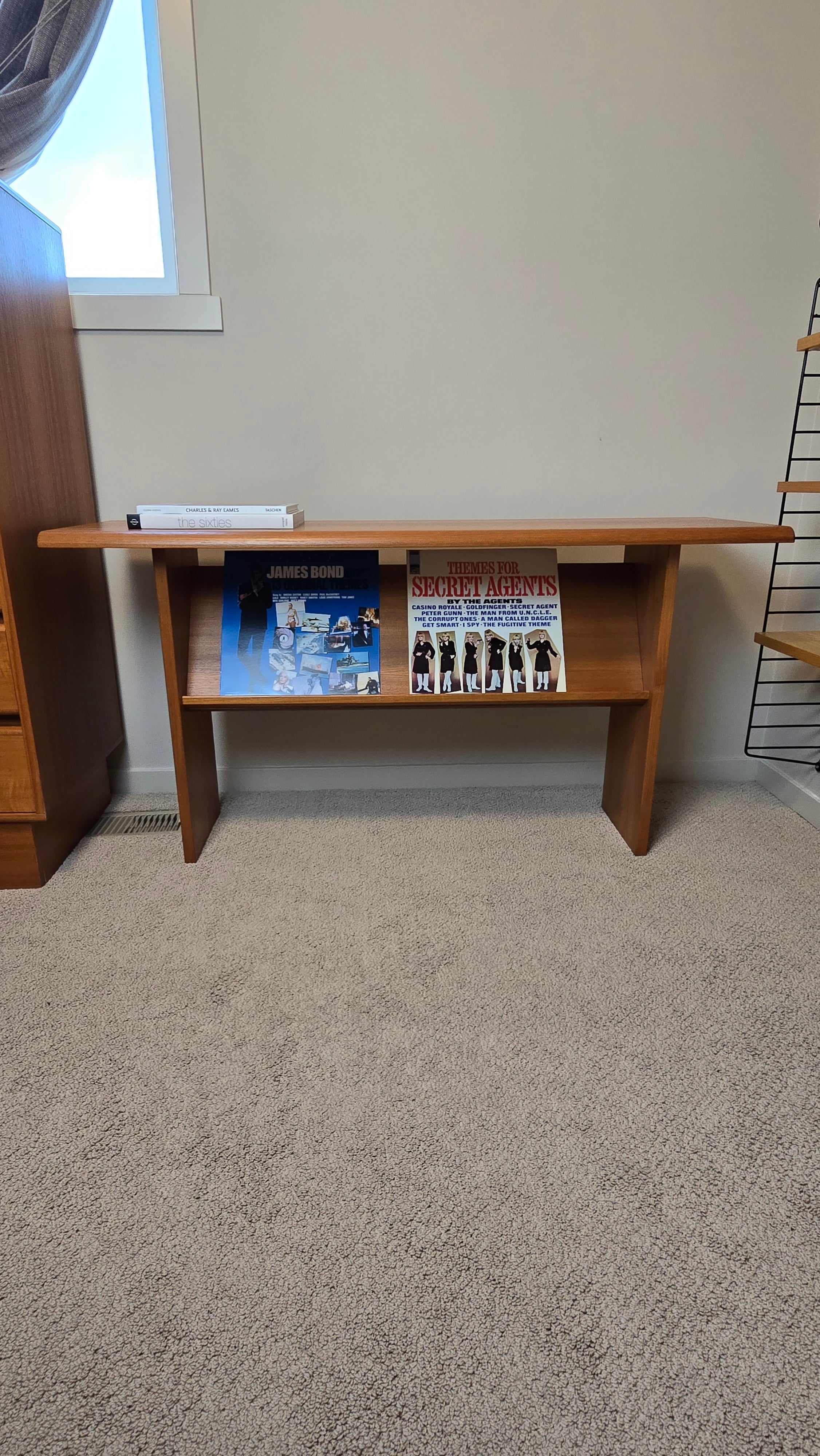 Danish Modern Teak Sofa Console Table