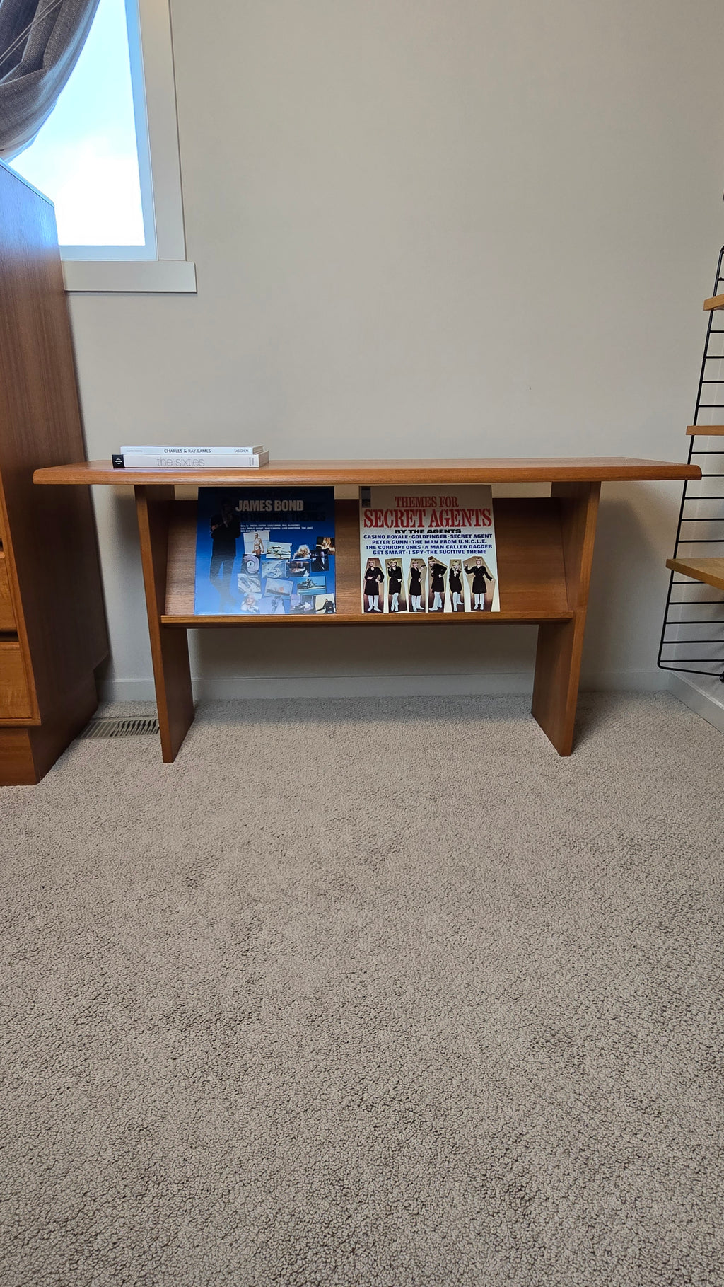 Danish Modern Teak Sofa Console Table