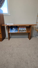 Danish Modern Teak Sofa Console Table