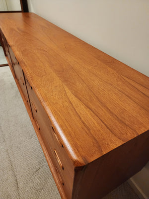 Teak 9 Drawer Dresser