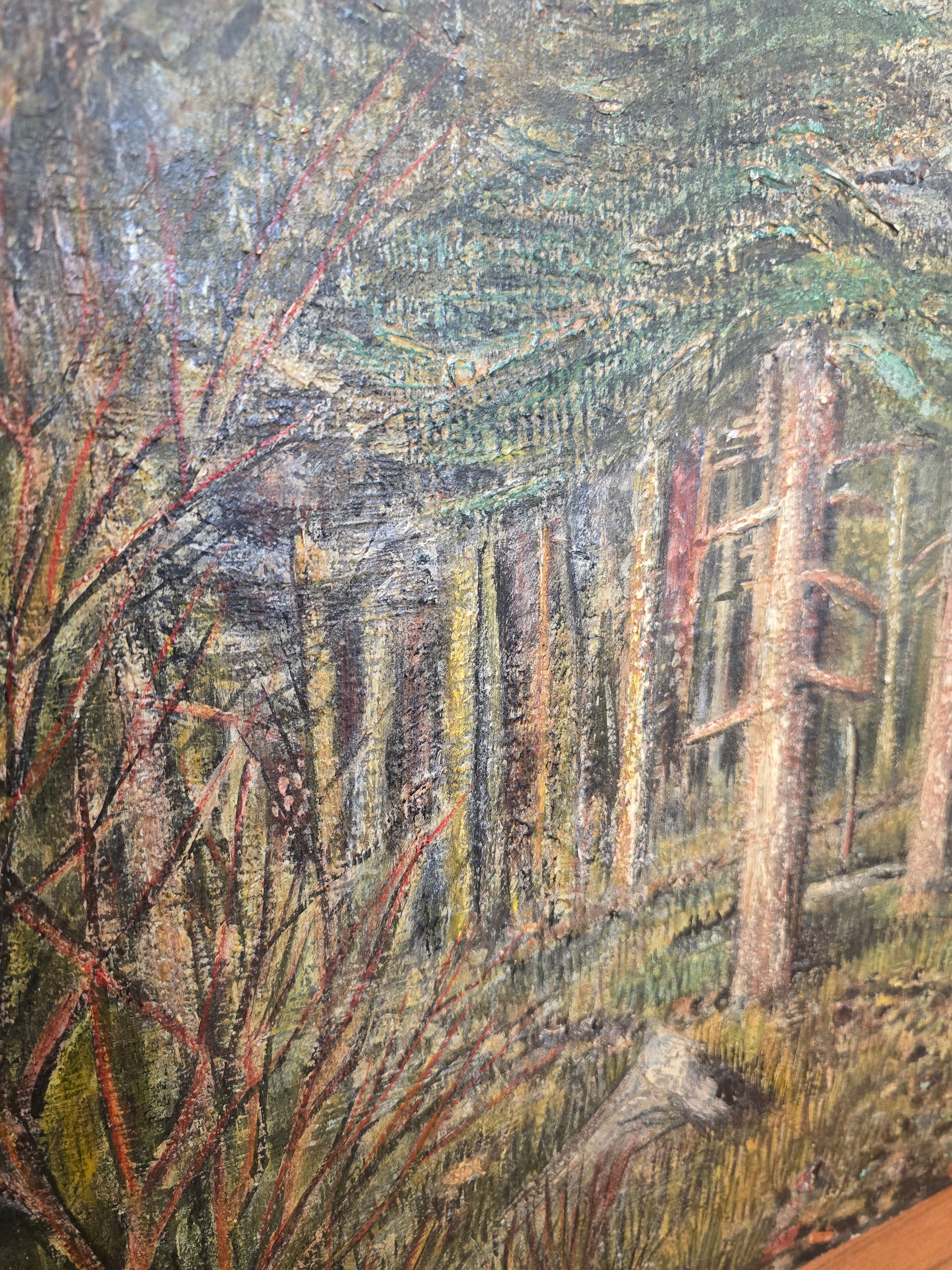 HJ Charles Dendrons Mixed Media Art