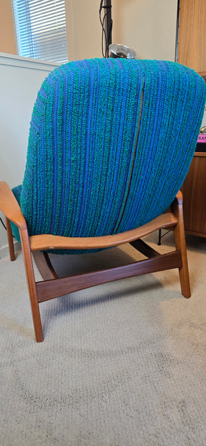 R Huber Scoop Armchair & Ottoman