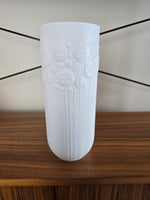 Bjorn Wiinblad for Rosenthal White Bisque Flower Relief Vase