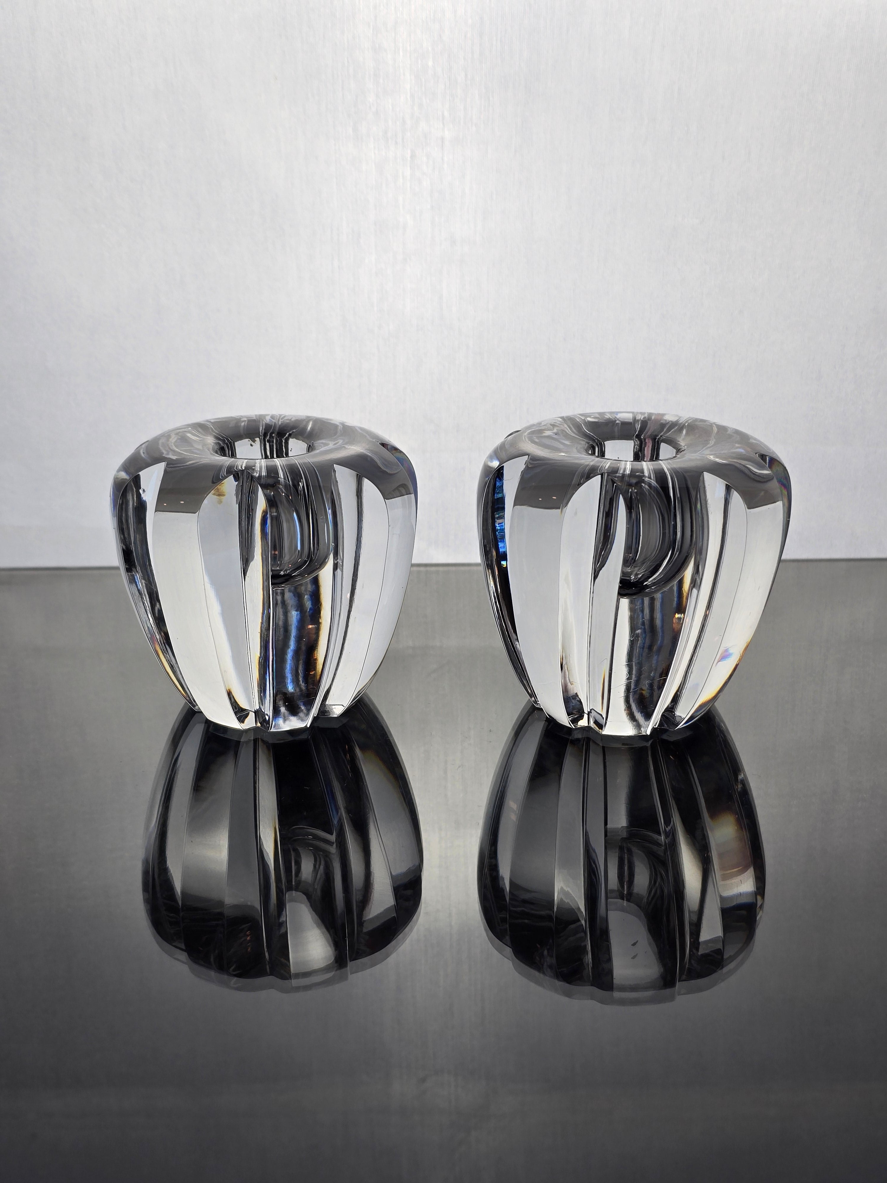 Orrefors Cyrstal Glass Candleholders - Assorted Styles