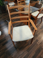 Danish Teak Ladderback Dining Chairs by Korup