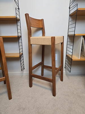 Danish Cord Bar Stools x4