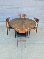 Walnut Dining Room Table & Four Chairs