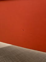 Orange Vinyl Storage Bench