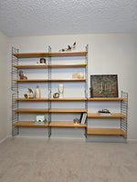 String Modular Shelf System in Black & Ash