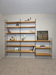 String Modular Shelf System in Black & Ash