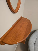 Kai Kristiansen Solid Teak Entryway Shelf & Mirror