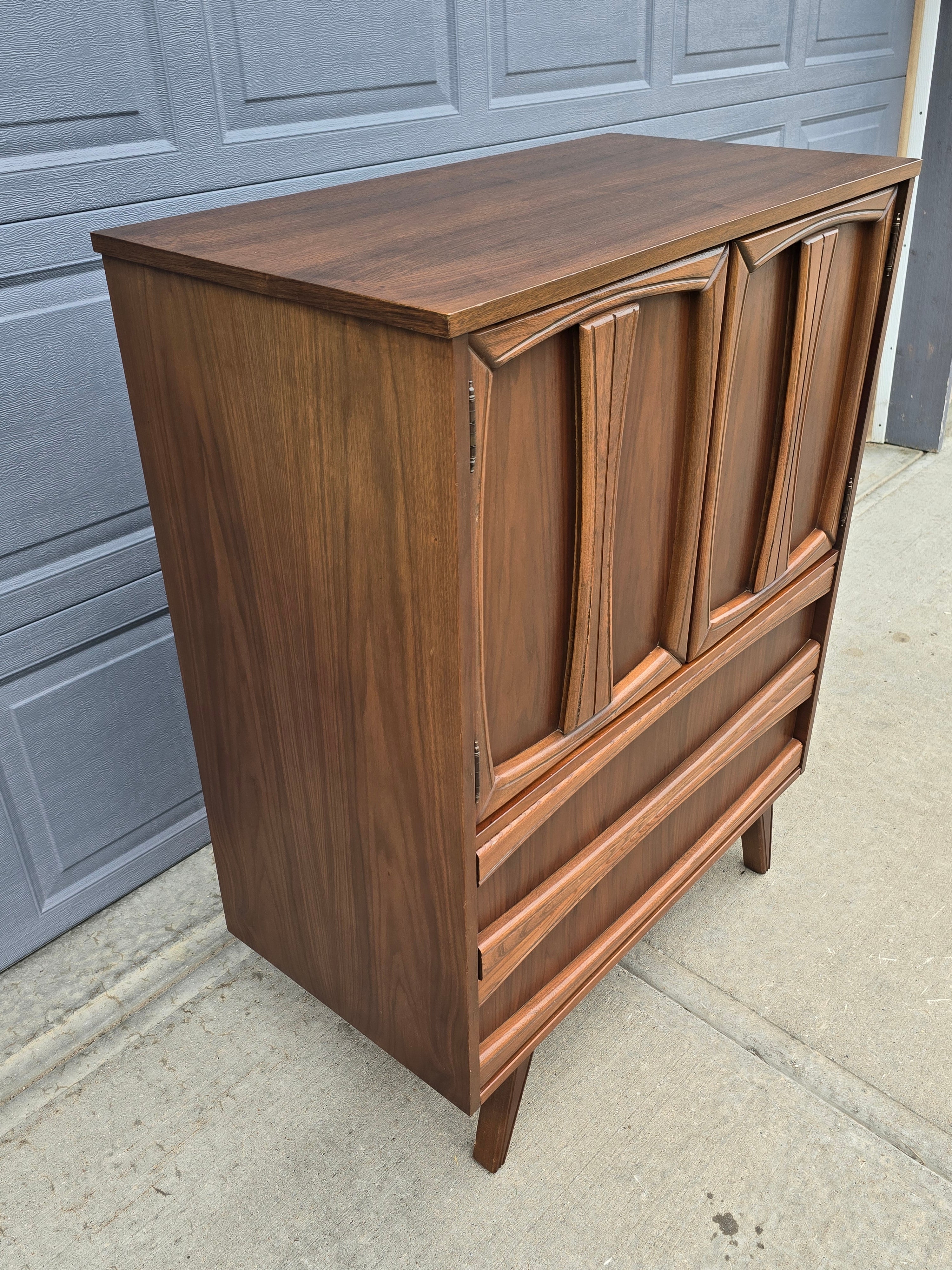 Upright Cedar Chest with Drawers